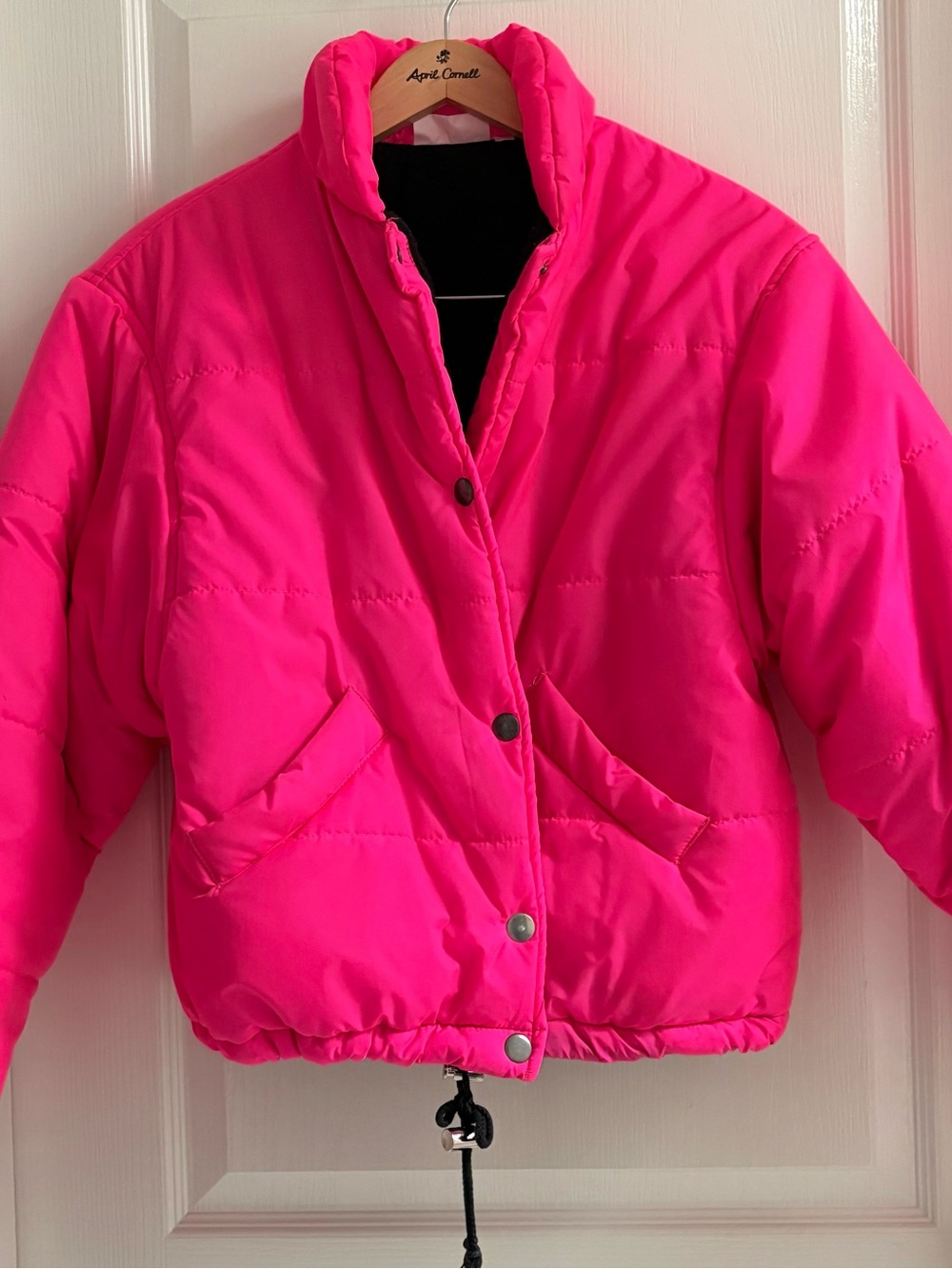Neon Barbie Pink Puffer Jacket